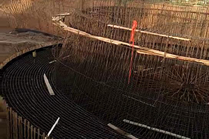 江苏砼烟囱新建施工现场